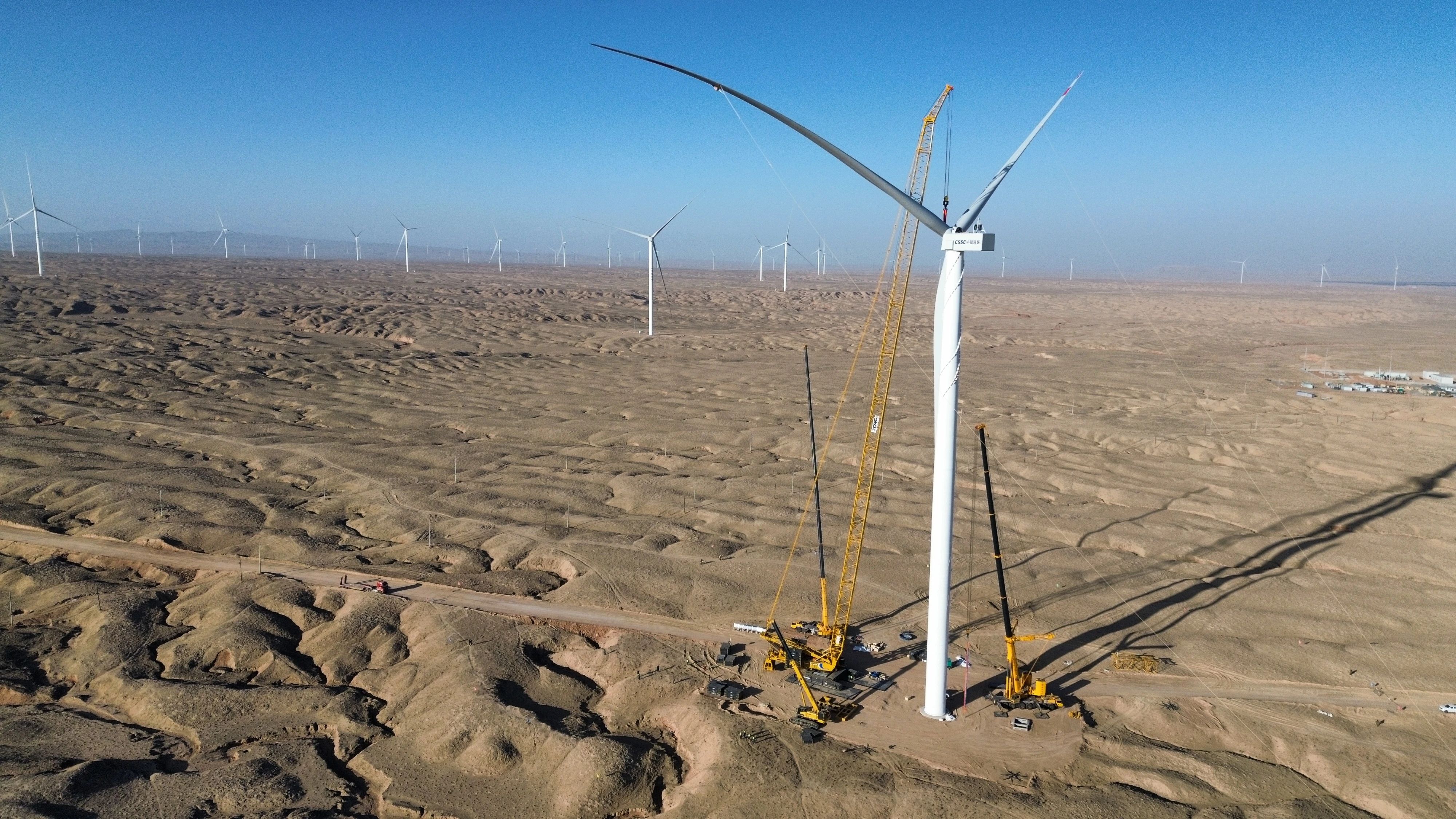 零誤差！XLC18000M助力10萬千瓦風力發電項目首臺風機成功吊裝